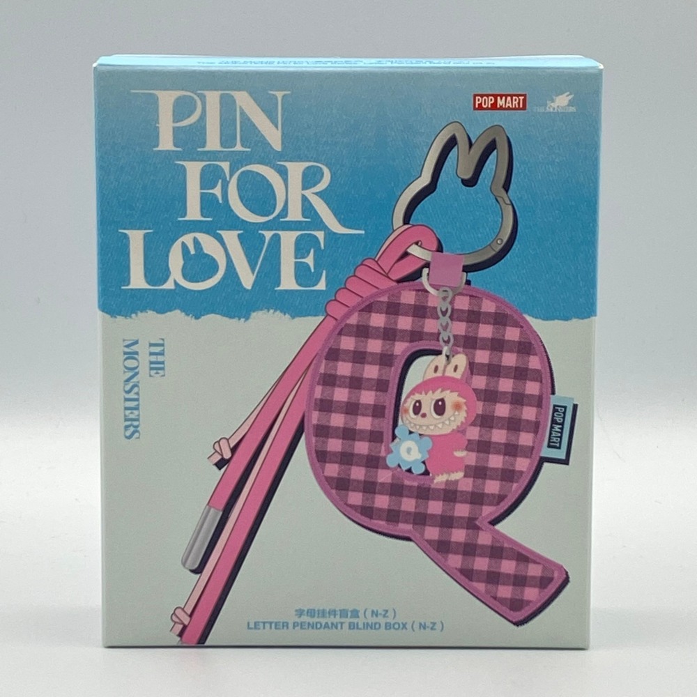 POP MART Labubu "T" CONFIRMED LETTER KEYCHAIN PENDANT The Monsters Pin For Love! - Picture 2 of 6